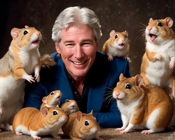 Richard Gere with Hammie