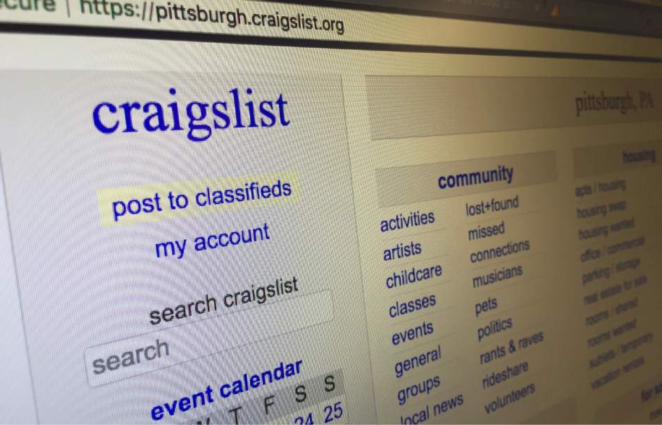 Pittsburgh Craigslist Pets Listing